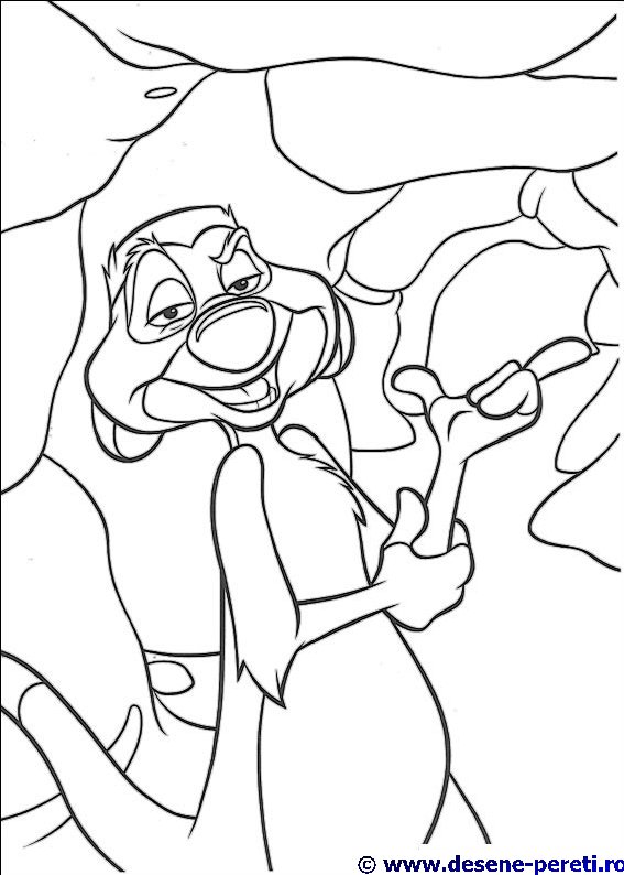 regele leu desene colorat